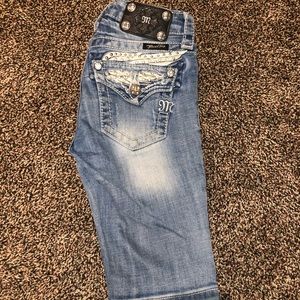 Miss me cropped girls shorts